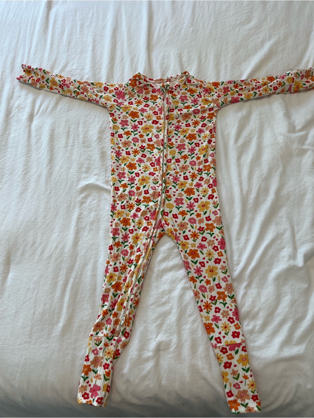 12-18m Brave Little Ones Bamboo Floral Sleeper pajamas